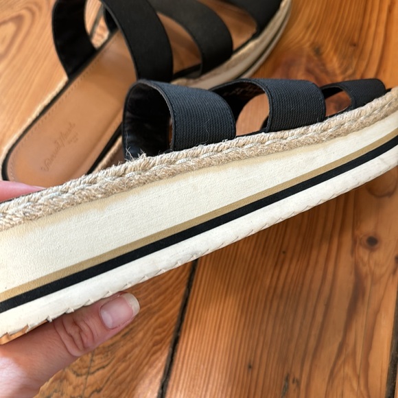 Universal thread black wedge sandals - Picture 4 of 7